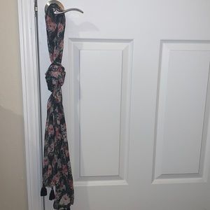 Express black floral scarf